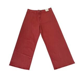 Universal Thread Dark Coral High Rise Sailor Wide Leg Jeans - Size 16 NWT